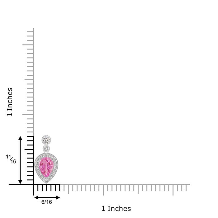 AA - Pink Sapphire / 1.3 CT / 14 KT White Gold