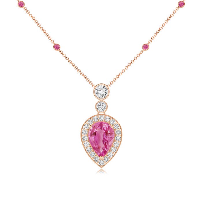 AAA - Pink Sapphire / 1.3 CT / 14 KT Rose Gold