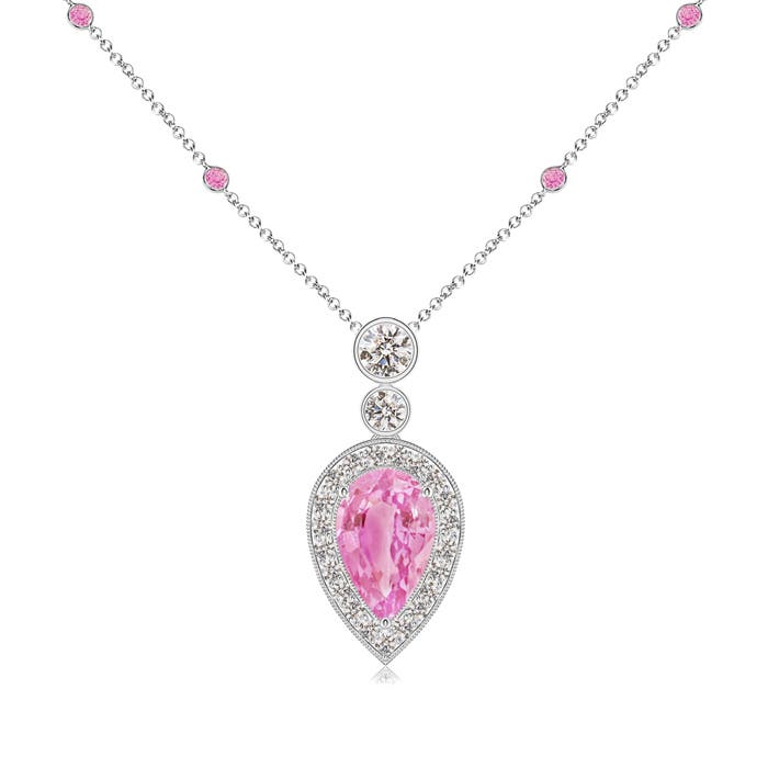 A - Pink Sapphire / 2.07 CT / 14 KT White Gold