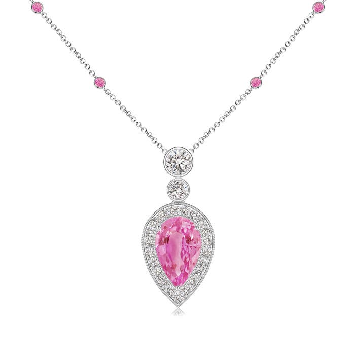 AA - Pink Sapphire / 2.07 CT / 14 KT White Gold