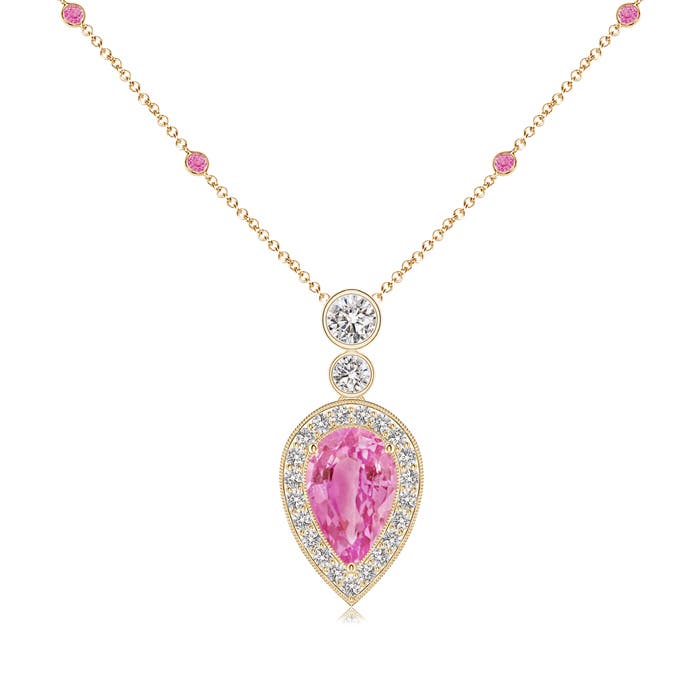 AA - Pink Sapphire / 2.07 CT / 14 KT Yellow Gold