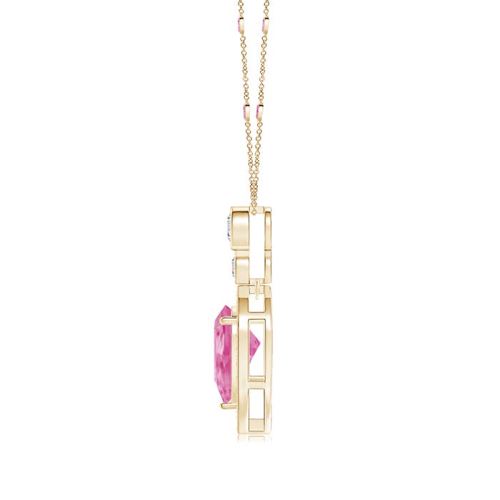 AA - Pink Sapphire / 2.07 CT / 14 KT Yellow Gold