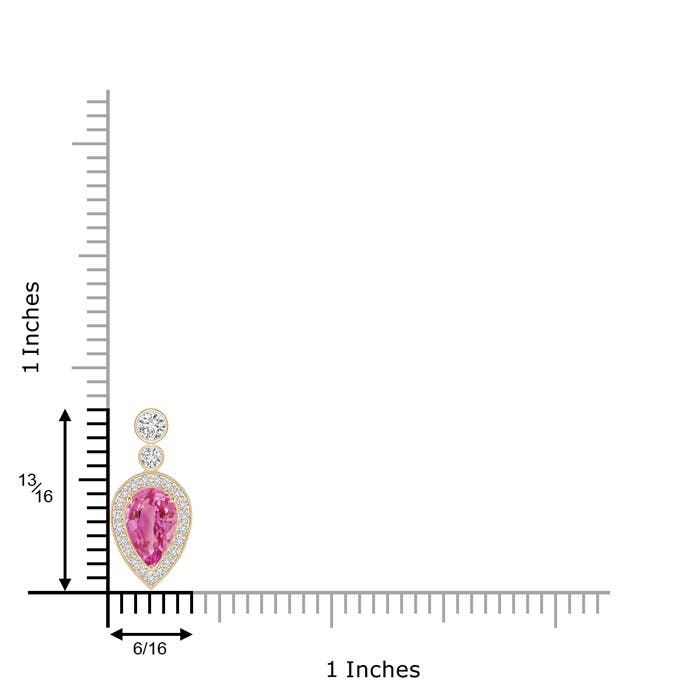 AAA - Pink Sapphire / 2.07 CT / 14 KT Yellow Gold