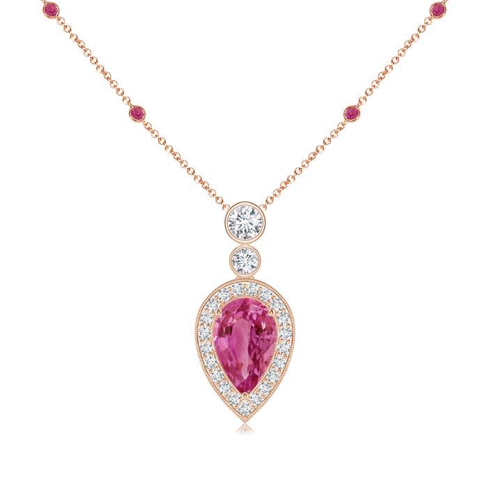 AAAA - Pink Sapphire / 2.07 CT / 14 KT Rose Gold