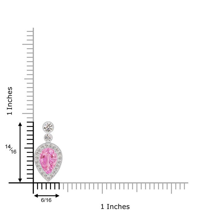 A - Pink Sapphire / 2.6 CT / 14 KT White Gold