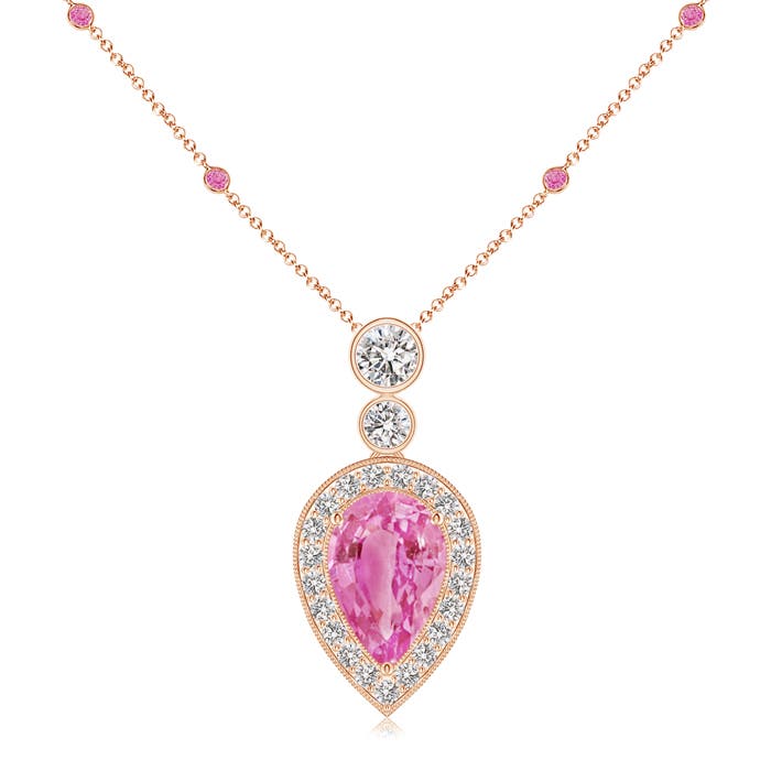 AA - Pink Sapphire / 2.6 CT / 14 KT Rose Gold