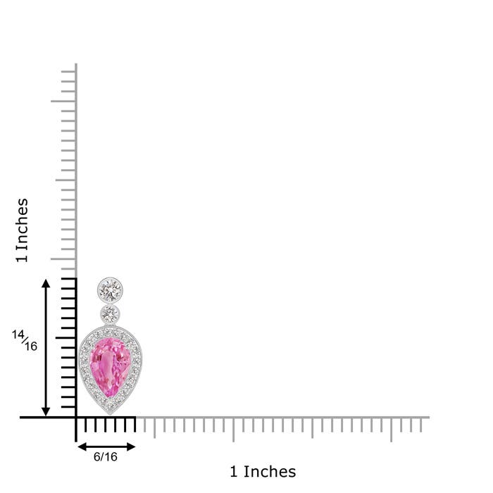 AA - Pink Sapphire / 2.6 CT / 14 KT White Gold