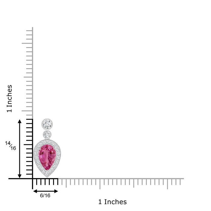 AAAA - Pink Sapphire / 2.6 CT / 14 KT White Gold