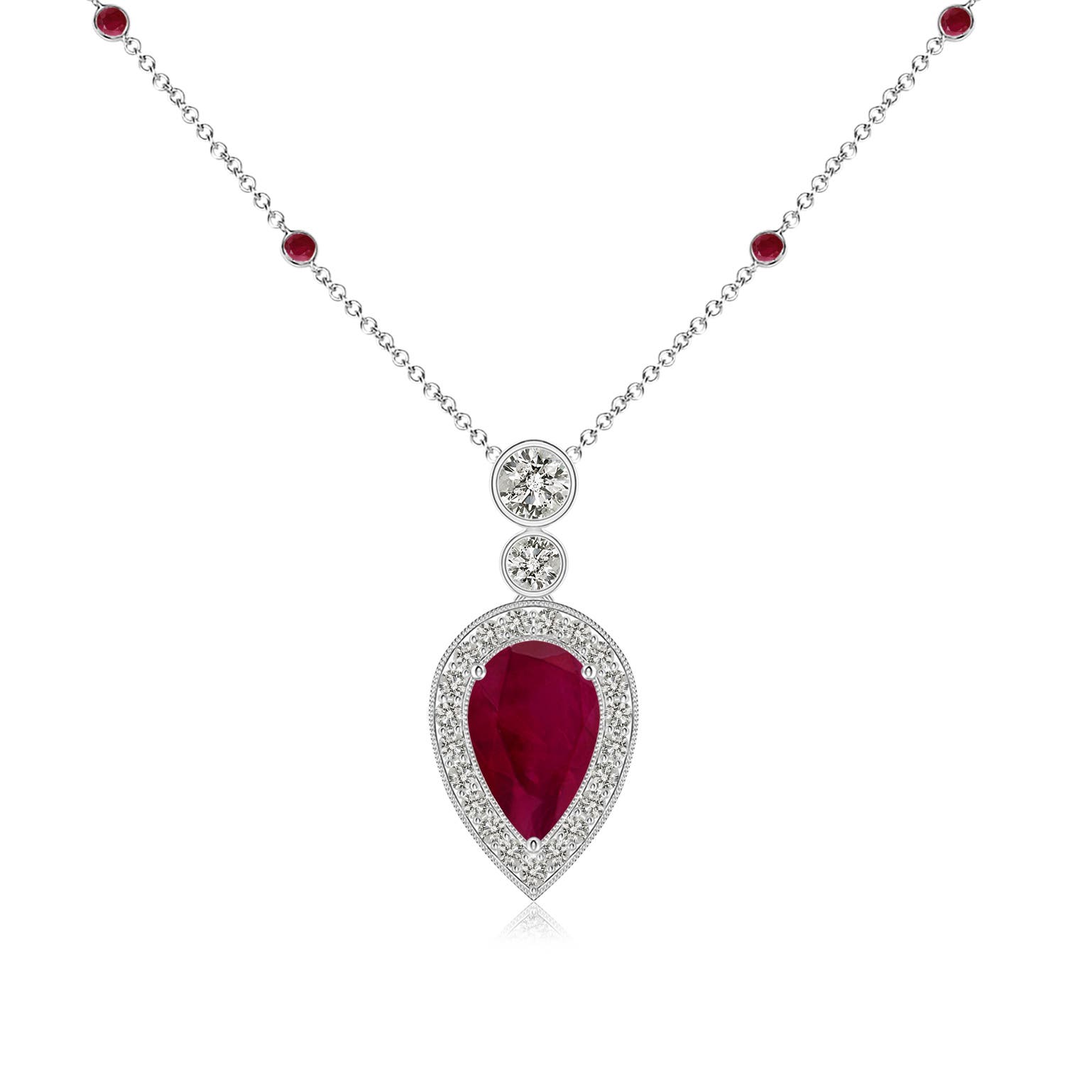 A - Ruby / 1.91 CT / 14 KT White Gold