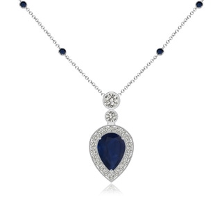 Pear A Blue Sapphire