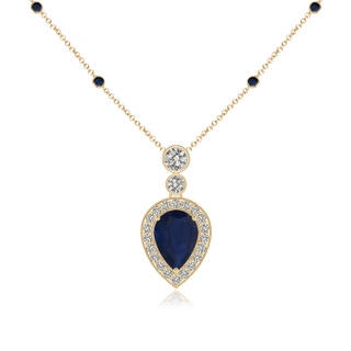 Pear A Blue Sapphire