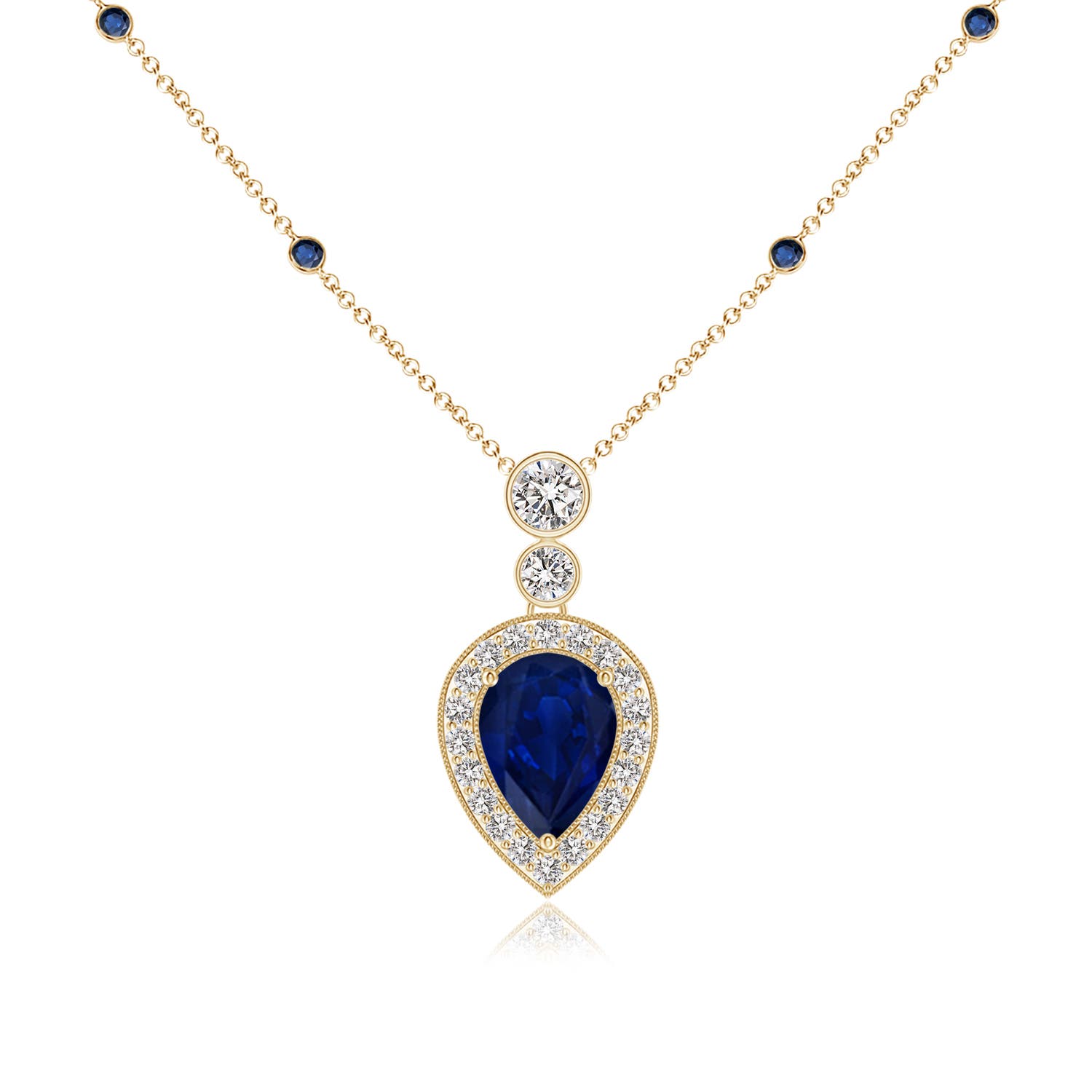 AA - Blue Sapphire / 1.32 CT / 14 KT Yellow Gold