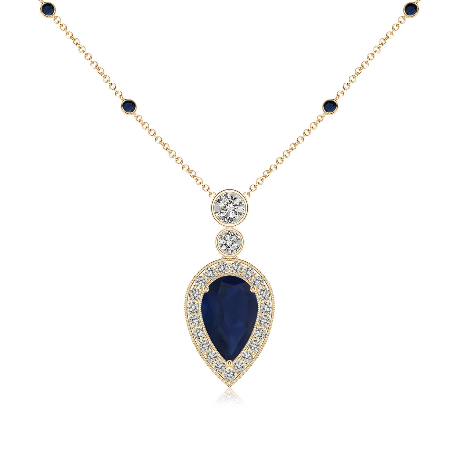 A - Blue Sapphire / 1.87 CT / 14 KT Yellow Gold