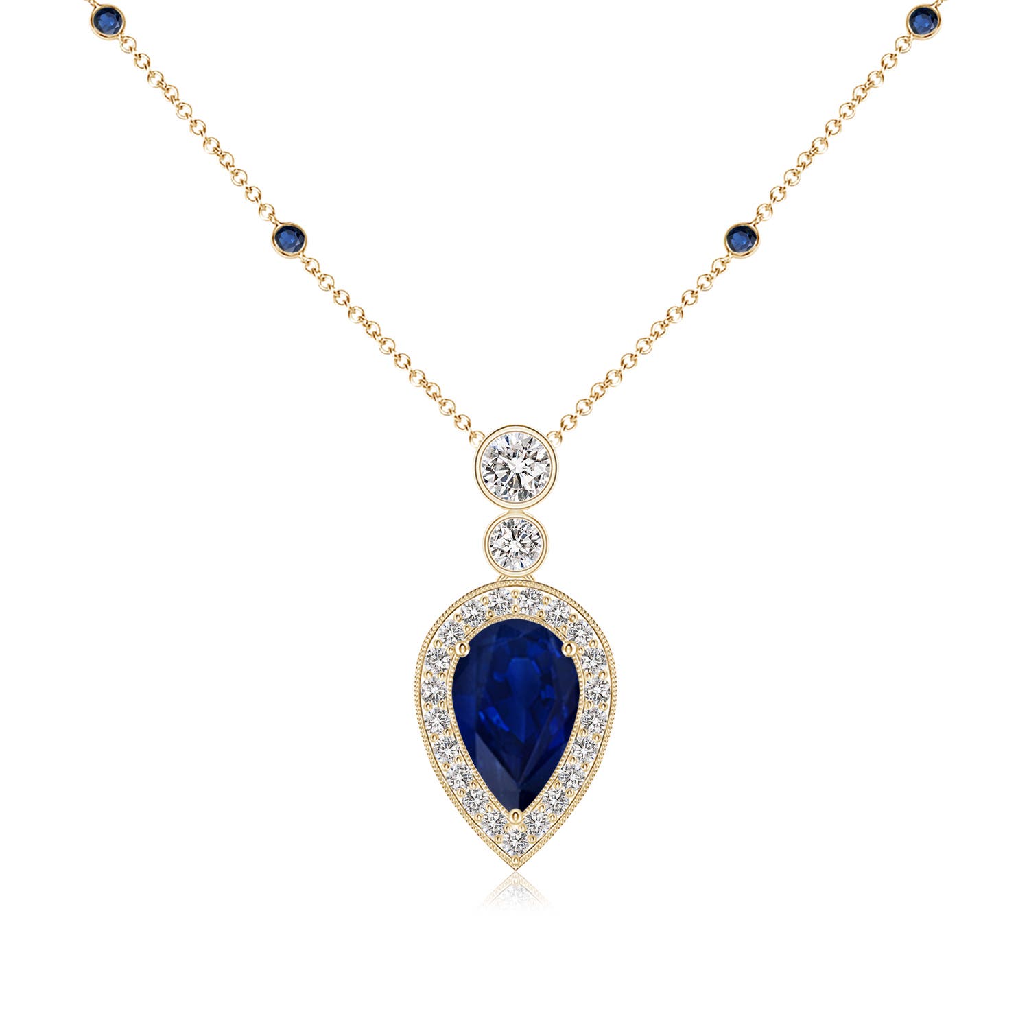 AA - Blue Sapphire / 1.87 CT / 14 KT Yellow Gold