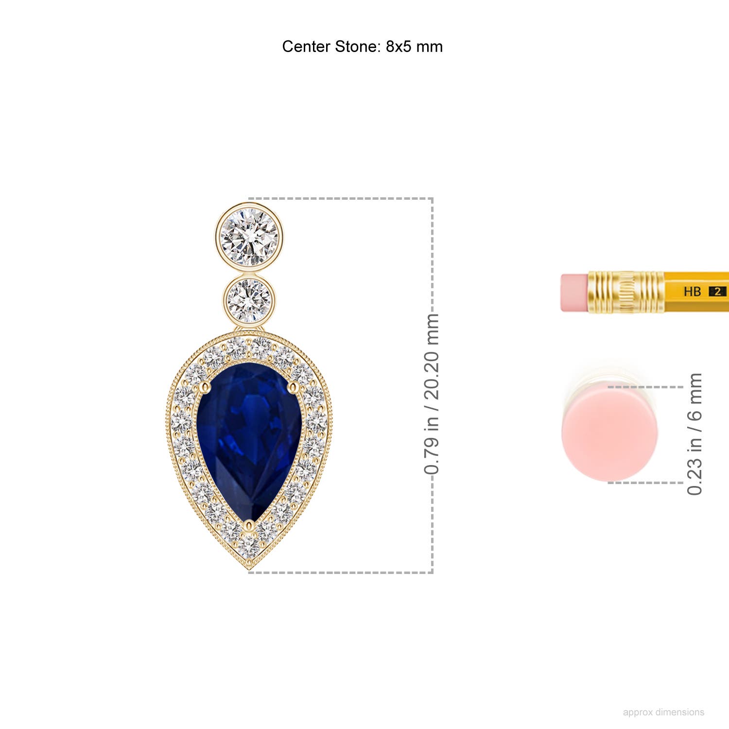 AA - Blue Sapphire / 1.87 CT / 14 KT Yellow Gold