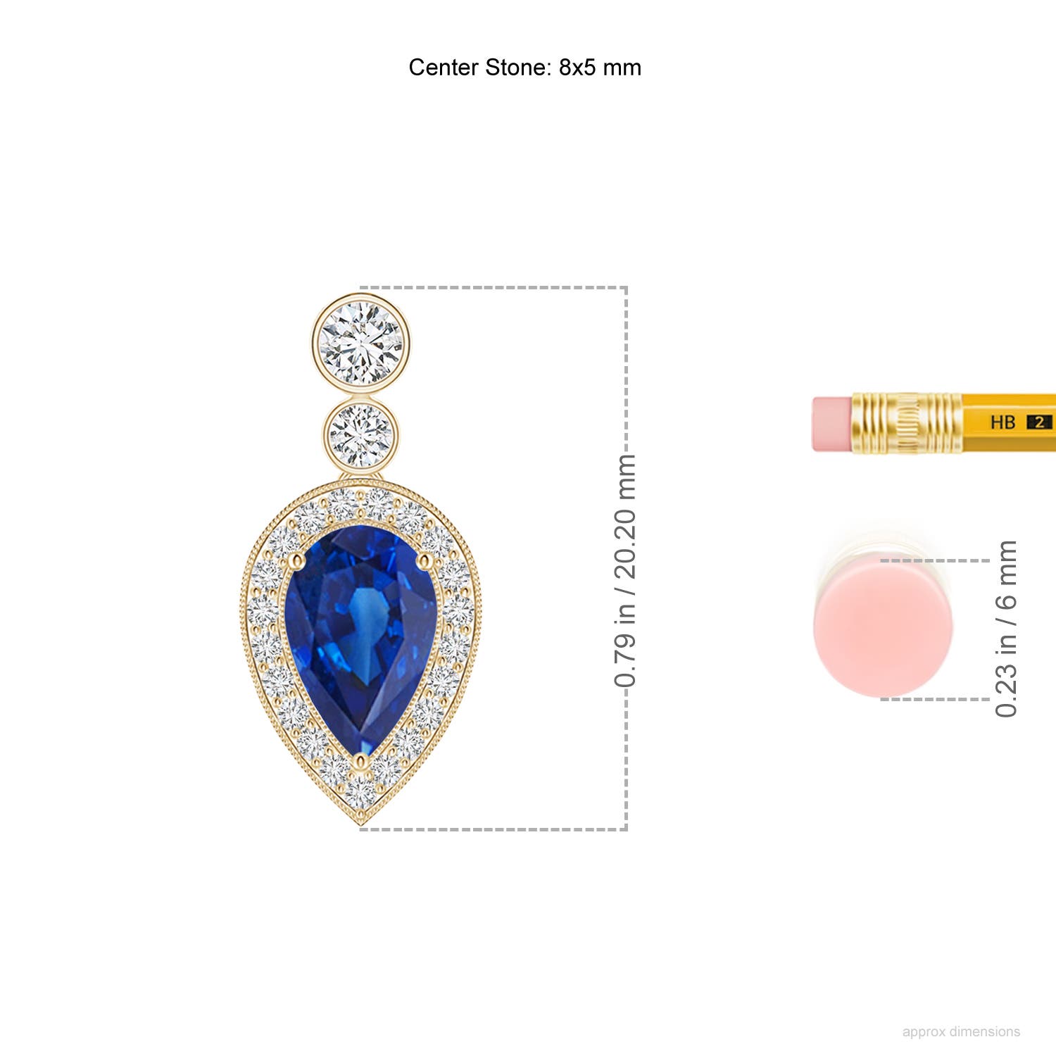 AAA - Blue Sapphire / 1.87 CT / 14 KT Yellow Gold