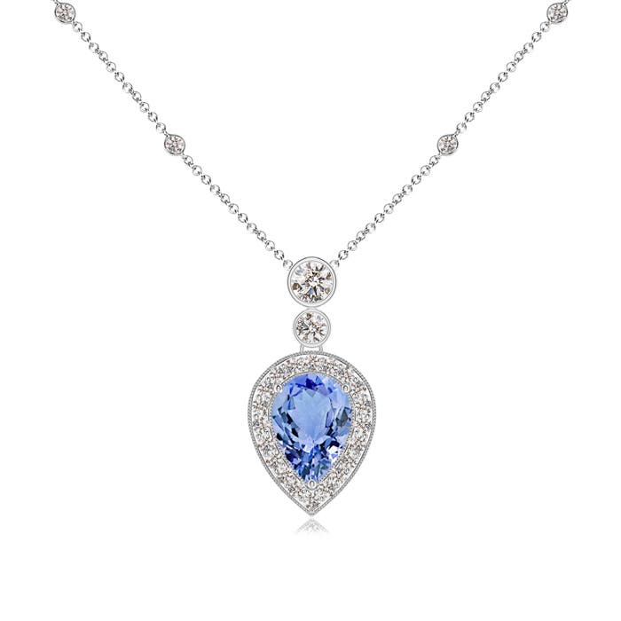 A - Tanzanite / 1.14 CT / 14 KT White Gold