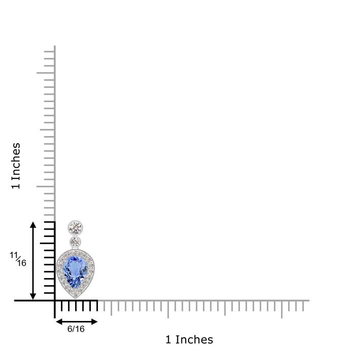 A - Tanzanite / 1.14 CT / 14 KT White Gold