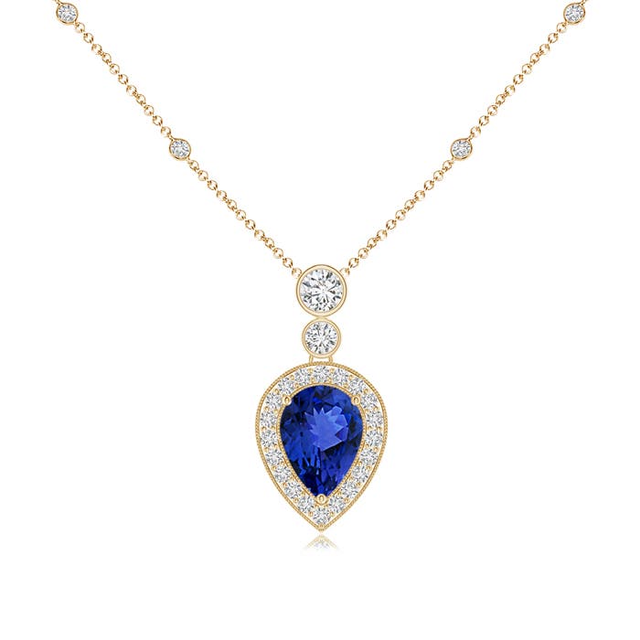 AAA - Tanzanite / 1.14 CT / 14 KT Yellow Gold