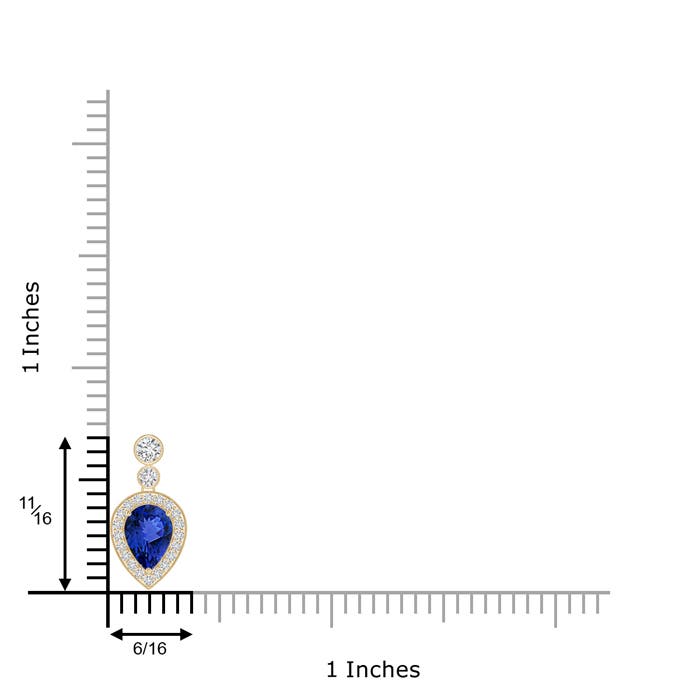 AAA - Tanzanite / 1.14 CT / 14 KT Yellow Gold