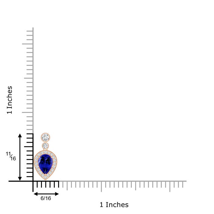 AAAA - Tanzanite / 1.14 CT / 14 KT Rose Gold