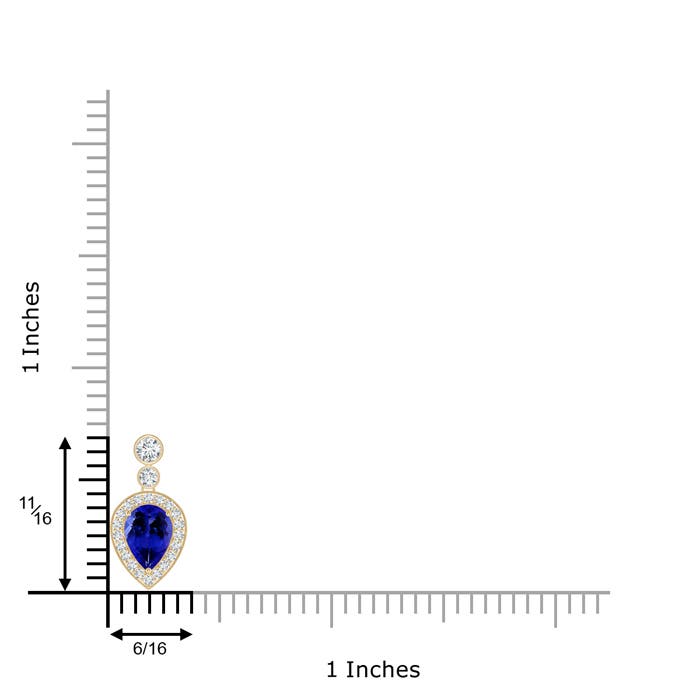 AAAA - Tanzanite / 1.14 CT / 14 KT Yellow Gold