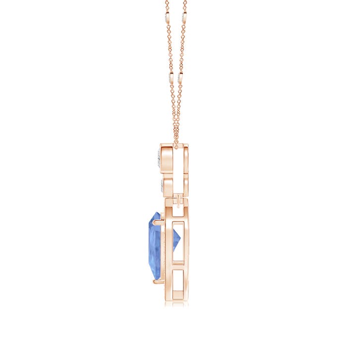 A - Tanzanite / 1.58 CT / 14 KT Rose Gold