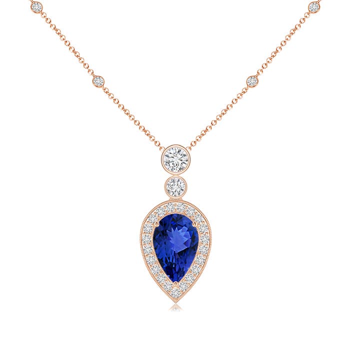 AAA - Tanzanite / 1.58 CT / 14 KT Rose Gold