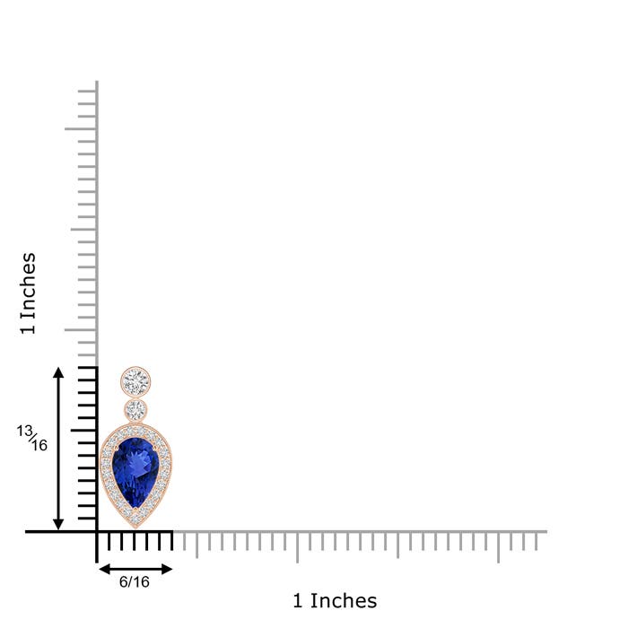 AAA - Tanzanite / 1.58 CT / 14 KT Rose Gold