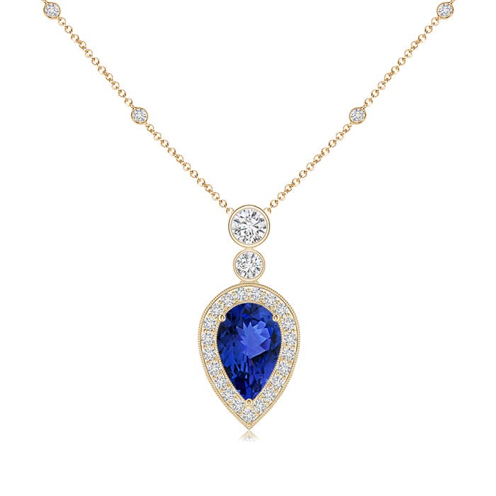 AAA - Tanzanite / 1.58 CT / 14 KT Yellow Gold