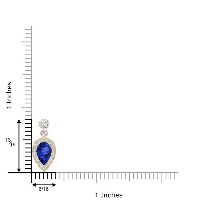 AAA - Tanzanite / 1.58 CT / 14 KT Yellow Gold