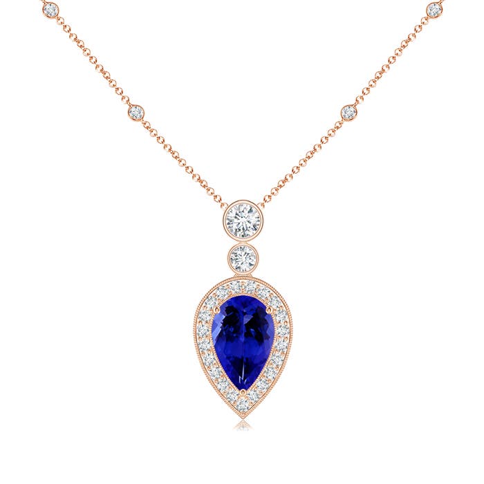 AAAA - Tanzanite / 1.58 CT / 14 KT Rose Gold