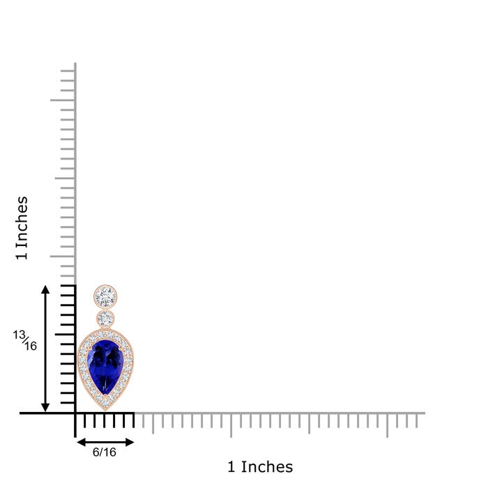 AAAA - Tanzanite / 1.58 CT / 14 KT Rose Gold