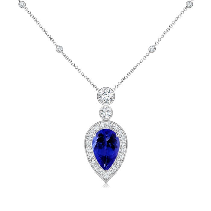 AAAA - Tanzanite / 1.58 CT / 14 KT White Gold