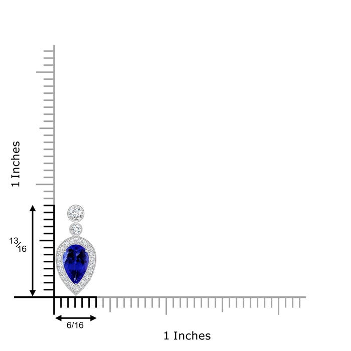 AAAA - Tanzanite / 1.58 CT / 14 KT White Gold