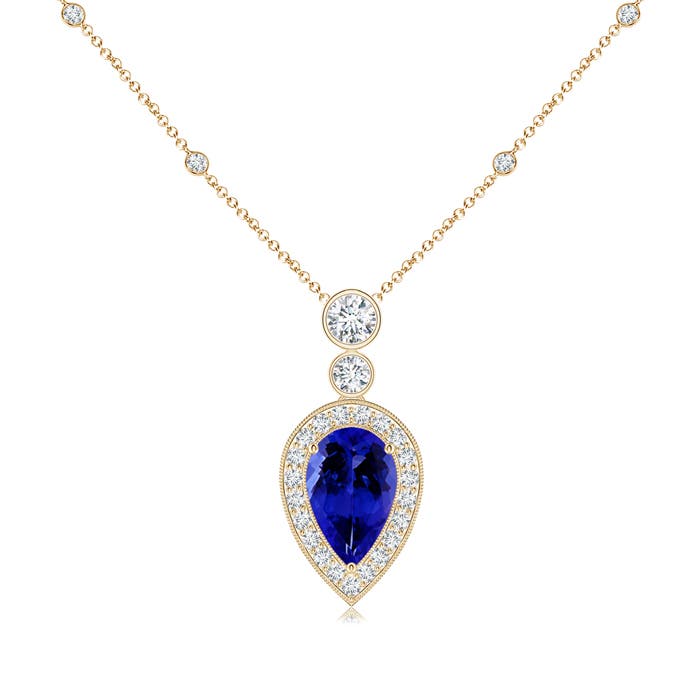 AAAA - Tanzanite / 1.58 CT / 14 KT Yellow Gold