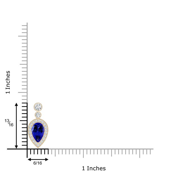 AAAA - Tanzanite / 1.58 CT / 14 KT Yellow Gold