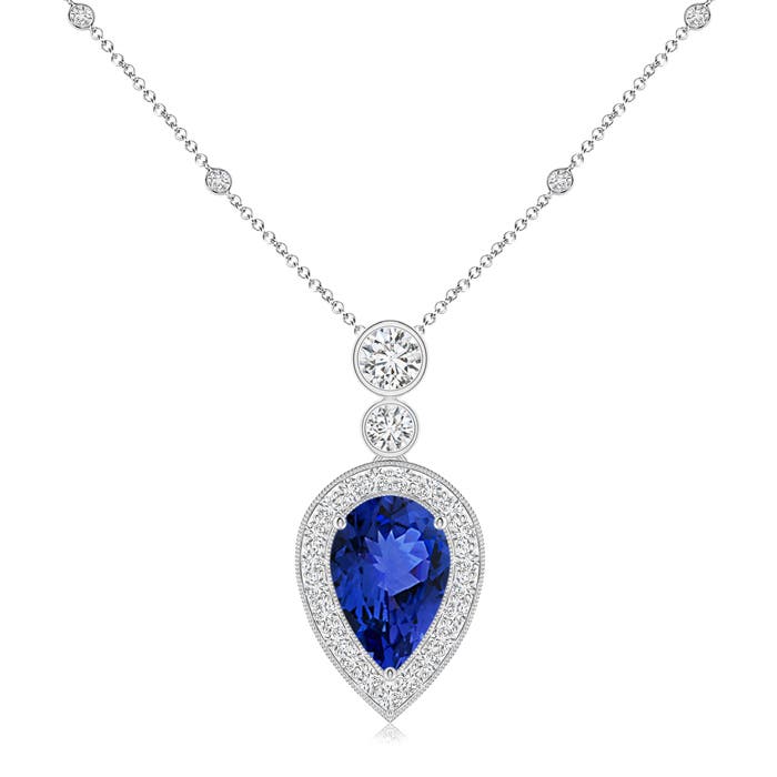 AAA - Tanzanite / 2.16 CT / 14 KT White Gold