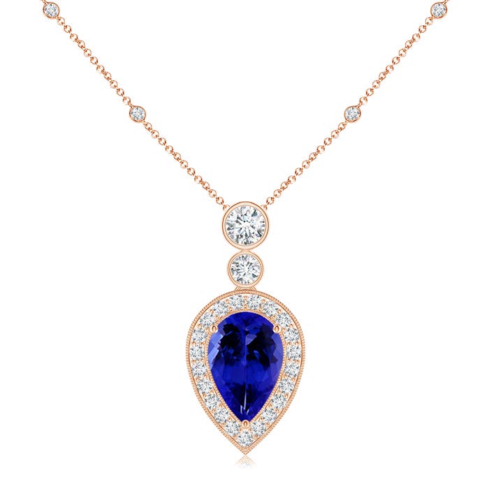 AAAA - Tanzanite / 2.16 CT / 14 KT Rose Gold