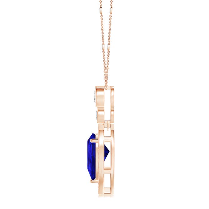 AAAA - Tanzanite / 2.16 CT / 14 KT Rose Gold