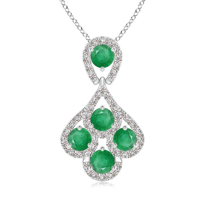 A - Emerald / 1.06 CT / 14 KT White Gold