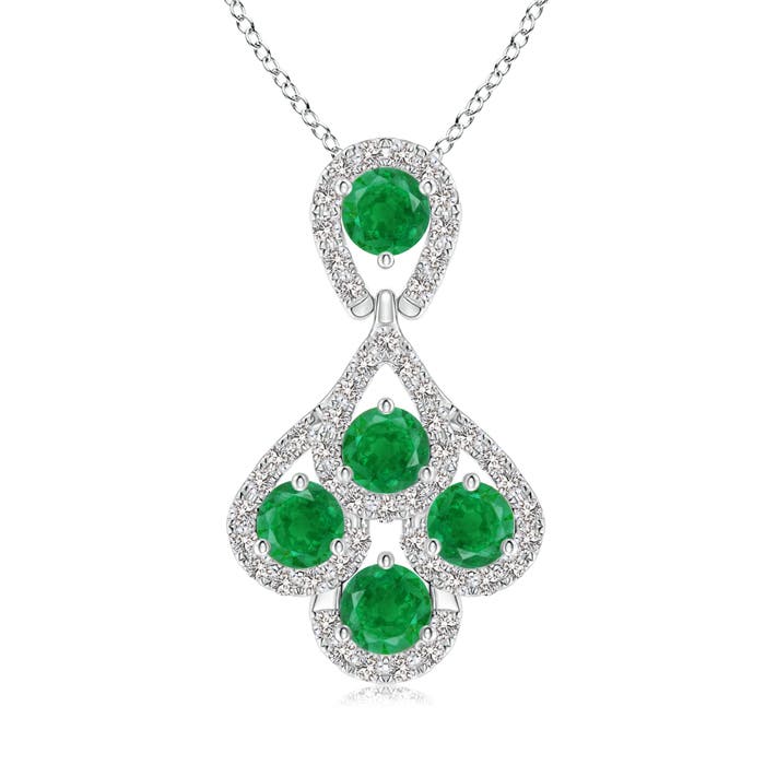 AA - Emerald / 1.06 CT / 14 KT White Gold