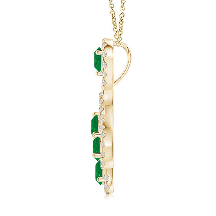 AA - Emerald / 1.06 CT / 14 KT Yellow Gold