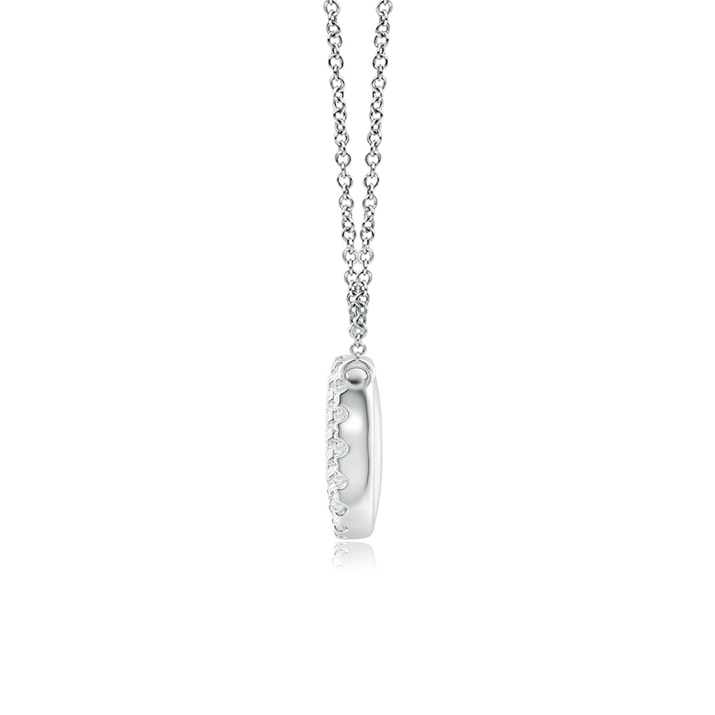 1.2mm GVS2 Diamond Infinity Pendant Necklace in P950 Platinum Side 199