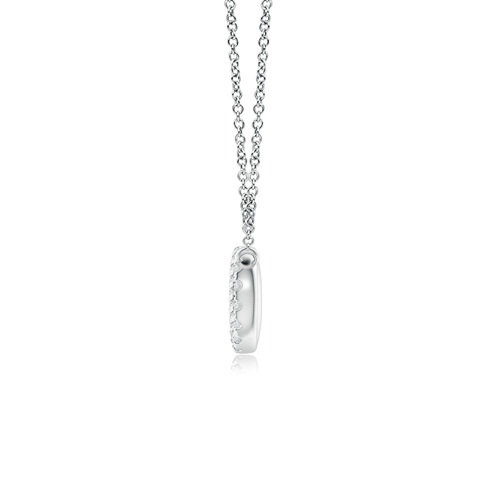 1mm HSI2 Diamond Infinity Pendant Necklace in White Gold Side 199