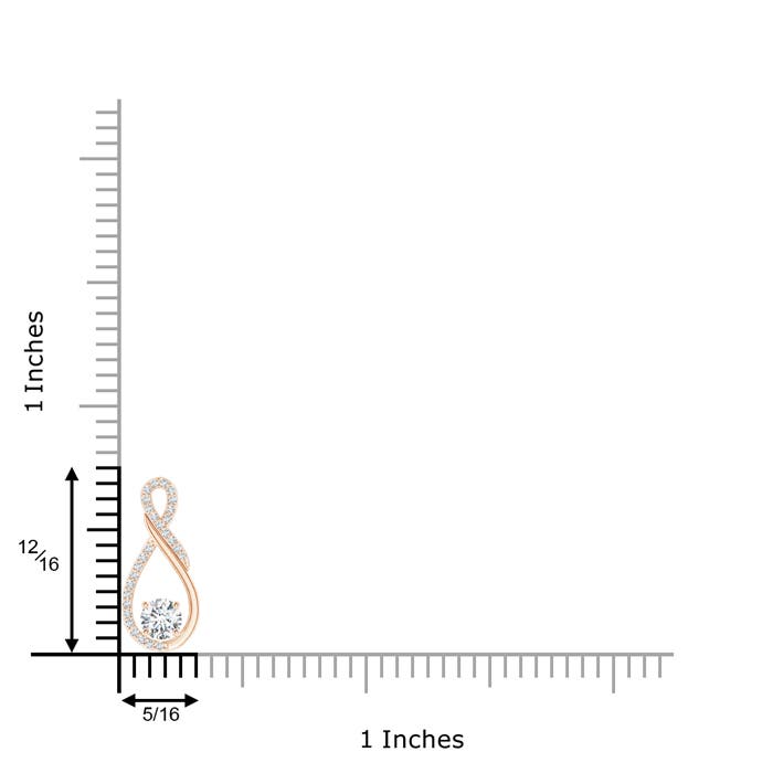 G, VS2 / 0.27 CT / 14 KT Rose Gold