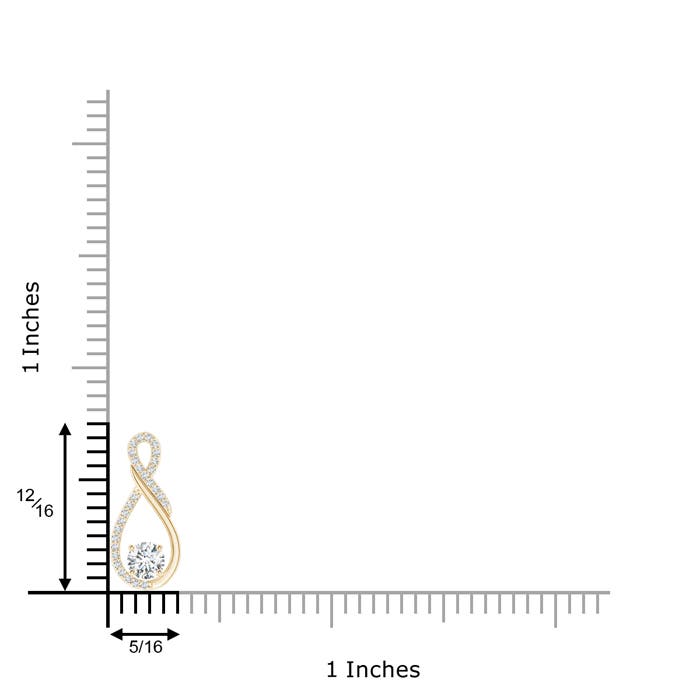 F-G, VS / 0.27 CT / 14 KT Yellow Gold