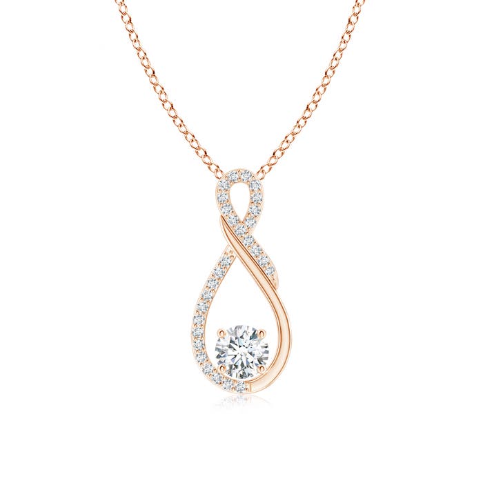 F-G, VS / 0.52 CT / 14 KT Rose Gold