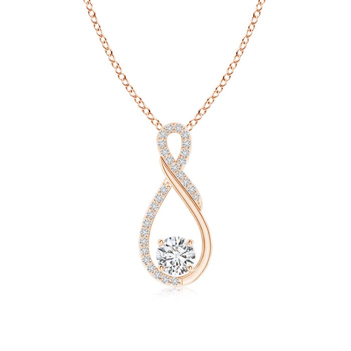 H, SI2 / 0.52 CT / 14 KT Rose Gold