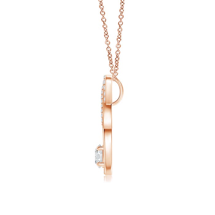 H, SI2 / 0.52 CT / 14 KT Rose Gold